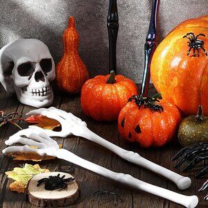 Skeleton Arms & Hands Halloween Party Serving Tongs Food Table Décor One Pair
